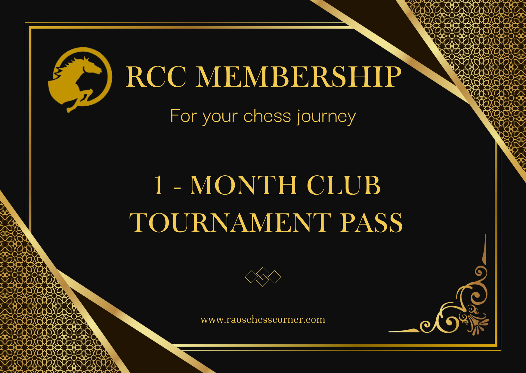 RCC Monthly Club Tournament Pass - 1 Month Pass